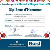 - VILLES ET VILLAGES FLEURIS : UNE MENTION TRES BIEN POUR LA COMMUNE -
