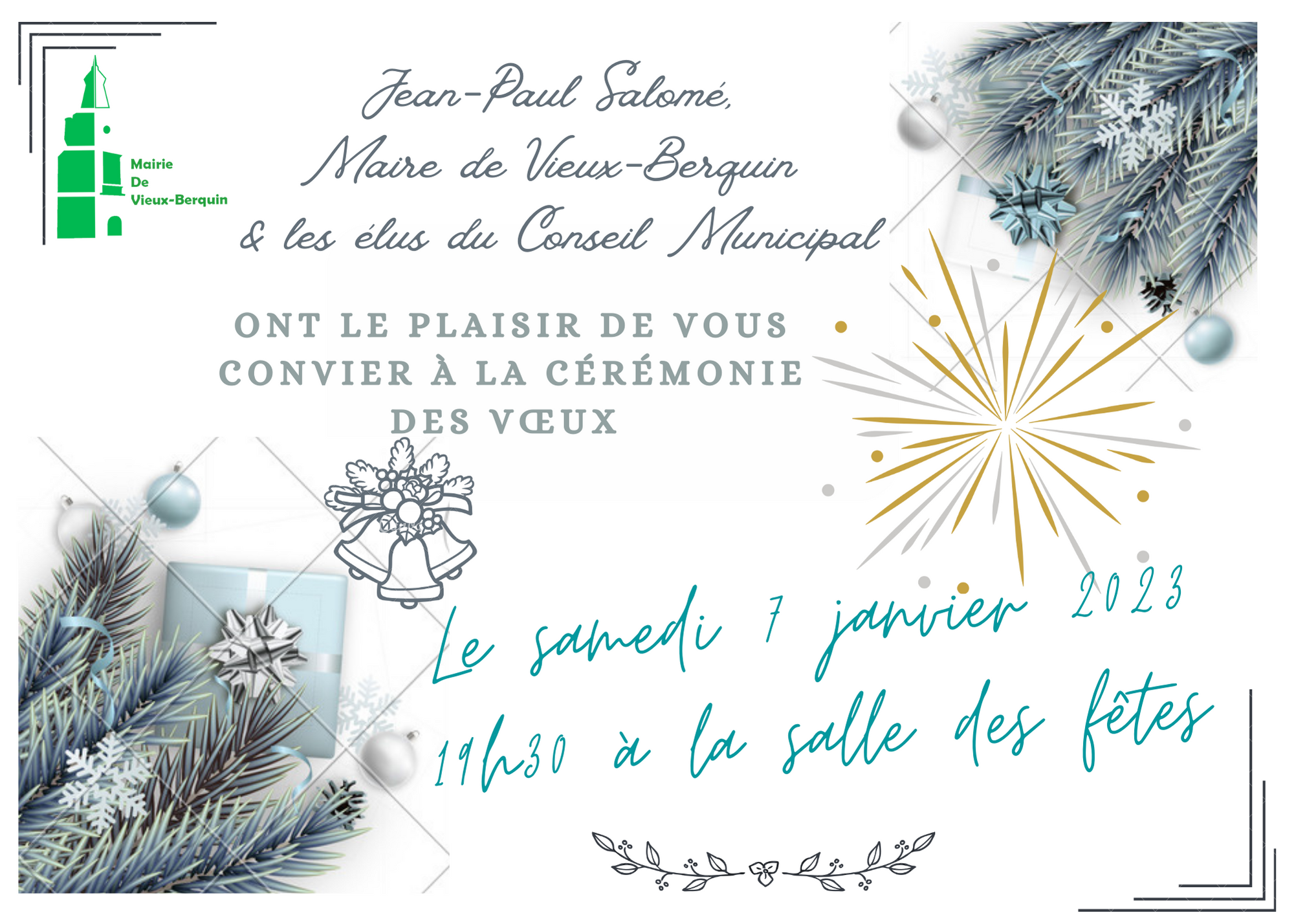 invitation Cérémonie Vœux du Maire