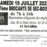 19 juillet brocante de Sec-Bois